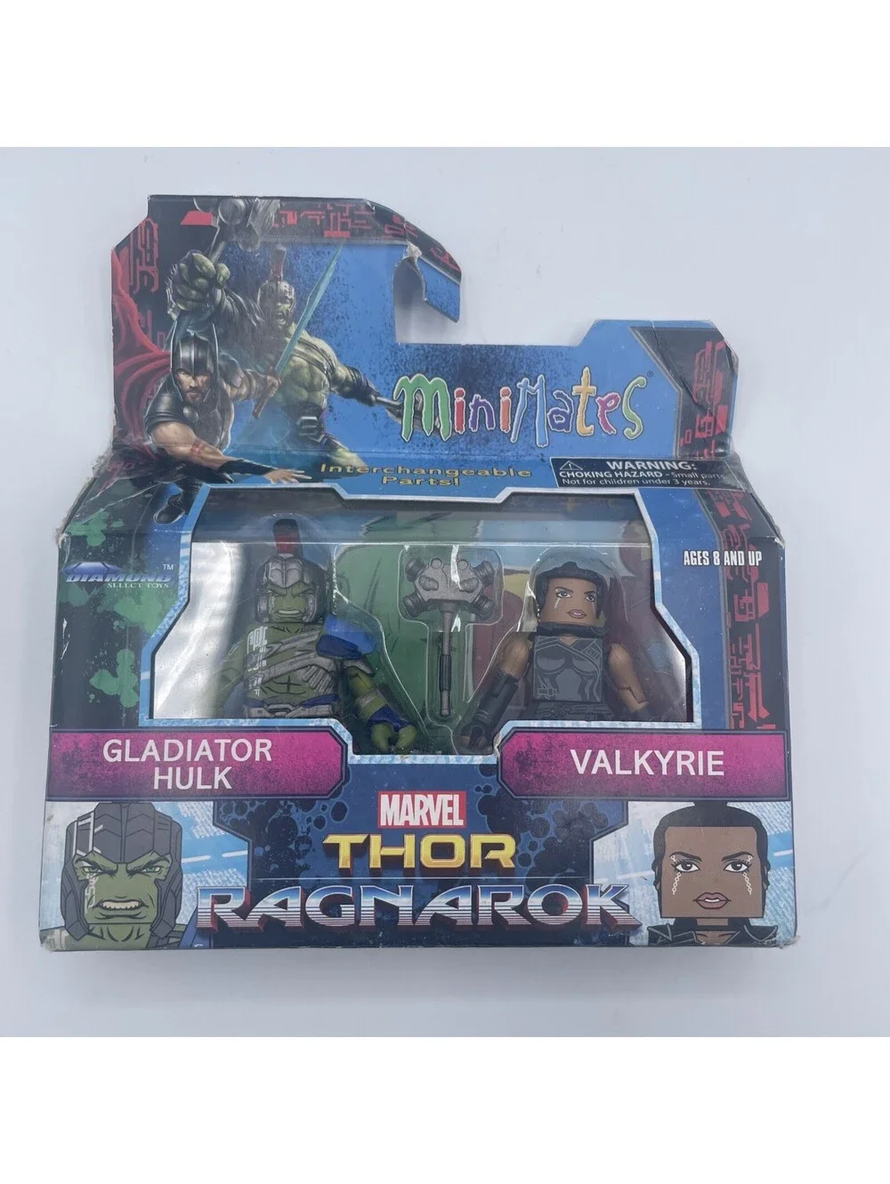 Minimates Marvel Avengers Walgreens Gladiator Hulk Valkyrie SEALED Figure K5